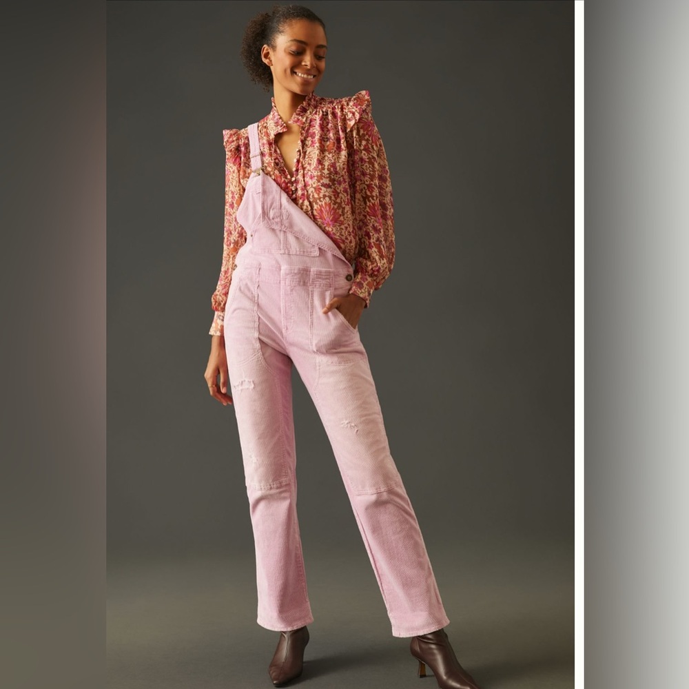 Anthropologie Pink Women's Jeans Overalls